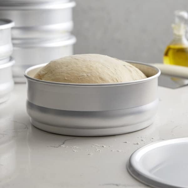 Aluminum Dough Pan with Cover- Stackable Proofing Dough Pan Oven Safe Pizza Dough Proofing Pan Baking Gifts for Bakers Home Kitchen Restaurants