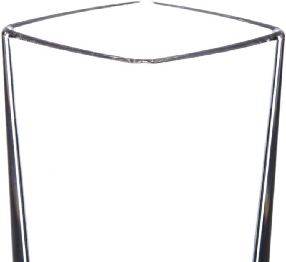 Square Shot Glass Polycarbonate with Heavy Base Clear Color Set of 2- Liquor Plastic Drinking Glass Clear Shot Glass Tequila Shots for Whiskey Tequila Vodka Espresso