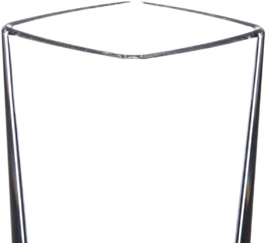 Square Shot Glass Polycarbonate with Heavy Base Clear Color Set of 2- Liquor Plastic Drinking Glass Clear Shot Glass Tequila Shots for Whiskey Tequila Vodka Espresso