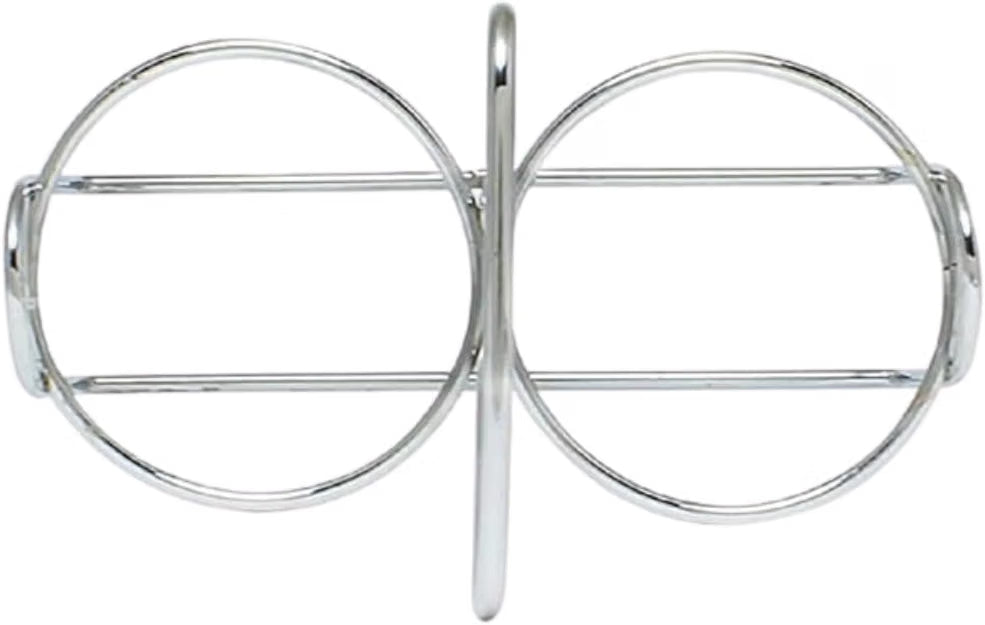 Condiment Jar Holder Iron Plated Hole Size: 3-3/8" Diameter - Condiment Rack Holder Table Caddy Tabletop Seasoning Spice Organizer for Home and Restaurant