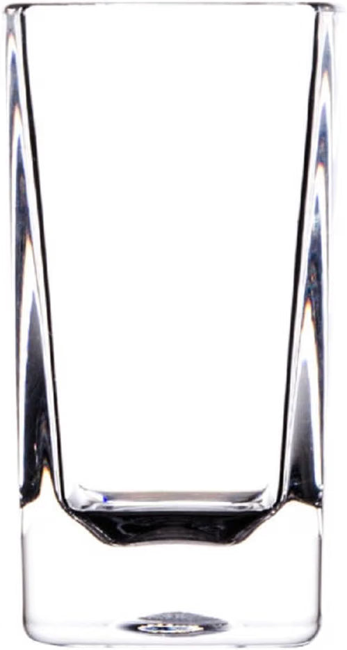 Square Shot Glass Polycarbonate with Heavy Base Clear Color Set of 2- Liquor Plastic Drinking Glass Clear Shot Glass Tequila Shots for Whiskey Tequila Vodka Espresso