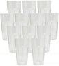 Diamond Tumbler/Drinking Cups Polycarbonate Set of 12-Premium Iced Tea Glasses Stackable Reusable Drinking Glasses Dishwasher Safe Break-Resistant for Home Restaurants