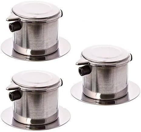 Stainless Steel Single Cup Coffee Brewer Infuser Filter- Vietnamese Coffee Maker Coffee Dripper Coffee Maker Home Kitchen Restaurants