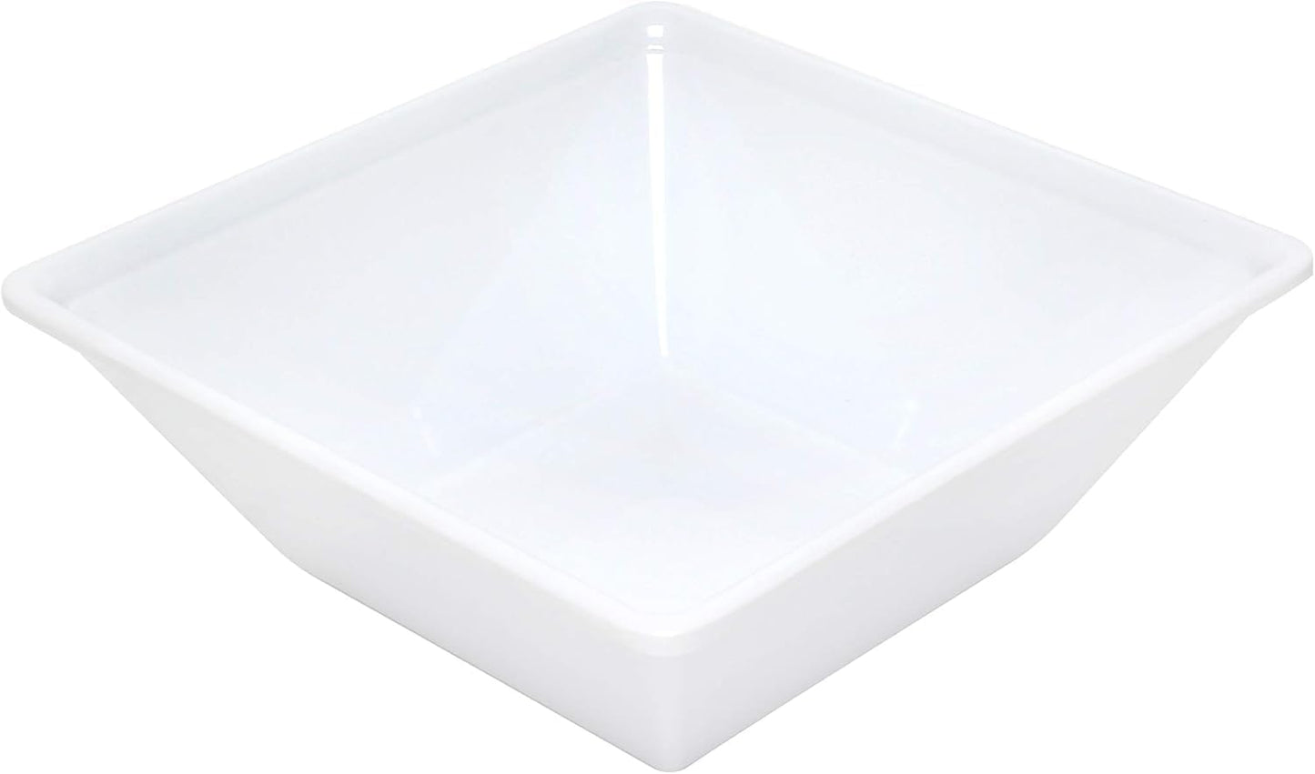 Square Bowl Passion Melamine - Dishwasher Safe Break-Resistant Serving Bowl Soup Bowl for Salads Rice Pasta Dessert Side Dishes Home Restaurants