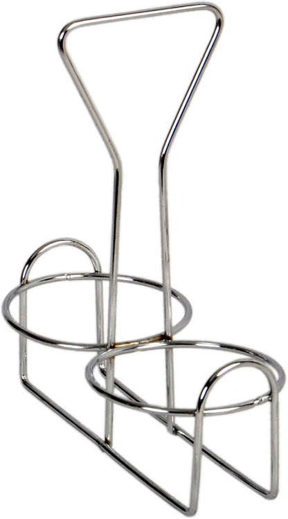 Condiment Jar Holder Iron Plated Hole Size: 3-3/8" Diameter - Condiment Rack Holder Table Caddy Tabletop Seasoning Spice Organizer for Home and Restaurant