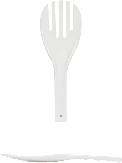 Rice Serving Spoon White Color Polypropylene- Rice Spoon Scooper Spatula Paddle Serving Works for Rice Mashed Potato and More