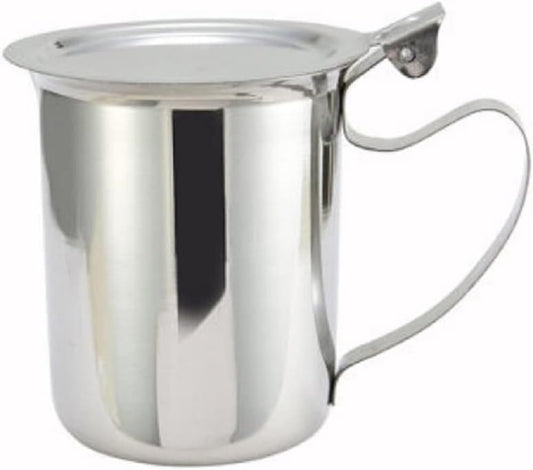 10 oz. Stainless Steel Creamer Server Set of 2- for Milk Coffee Cream Salad Dressing Maple Syrup Sugar Espresso Machine for Restaurant Cafes Home Used