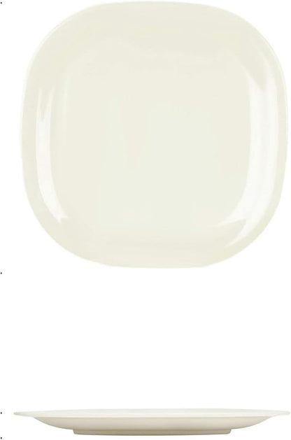 Round Square Plate Passion Melamine - Dinner Plates Reusable Plate Dinner Dishes Plates Perfect for Dinner Dishes Dishwasher Safe Break-Resistant