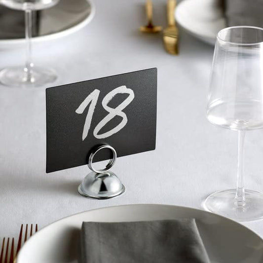 3 Ring Menu Clip Chrome Plated Iron Set of 12- Table Number Holders Place Card Holder Table Picture Holder Wire Photo Holder Clips Picture Note Photo Stand