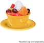 5-1/2” Saucer Melamine Set of 12 for Bouillon Cup/Mug Cup - Dishwasher Safe Break-Resistant Appetizer Dessert Plates Coffee Cup Saucers Drinkware Home Cafe Restaurants
