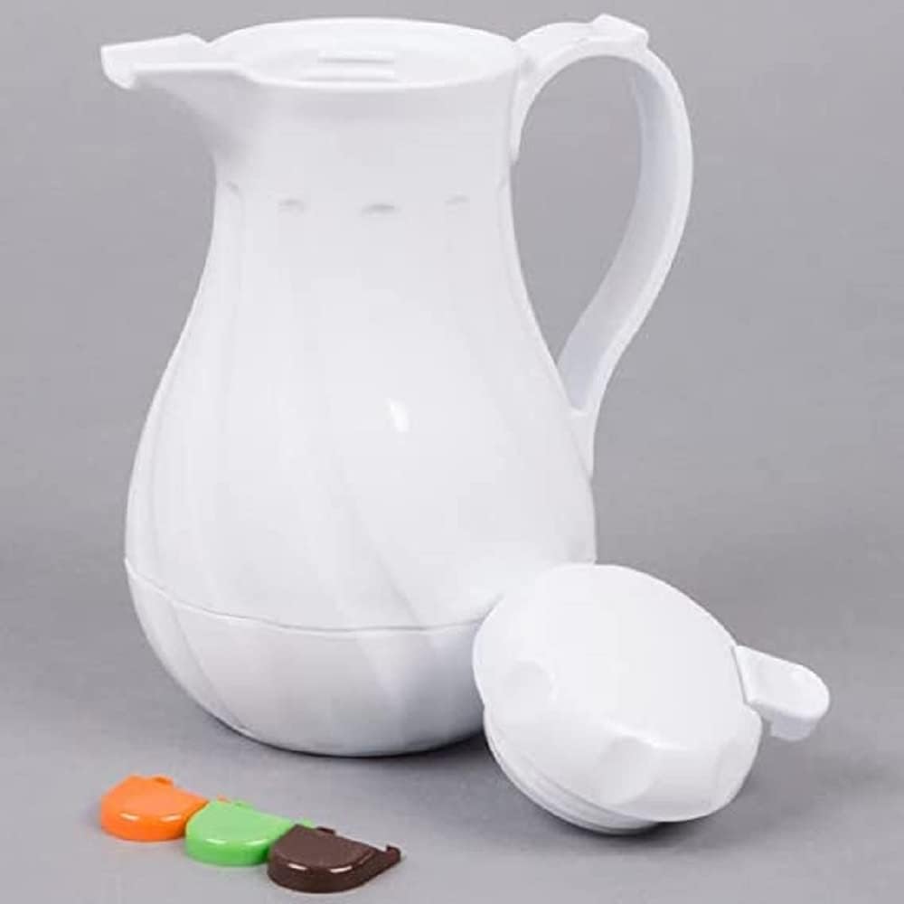 Swirl Double Wall Insulated Beverage Server - Thermal Coffee Carafe Server Pitcher Beverage Dispenser Coffee Water Tea Carafe for Keeping Hot Beverage