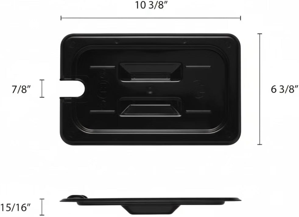 Solid Polycarbonate Food Pan Lid - Food Storage Container Cover Restaurant Commercial Hotel Pans Cover for Food Prep Fruits Vegetables Beans Corns