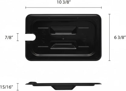 Solid Polycarbonate Food Pan Lid - Food Storage Container Cover Restaurant Commercial Hotel Pans Cover for Food Prep Fruits Vegetables Beans Corns
