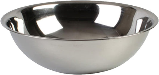 1 Heavy Duty Flat Base Mixing Bowl, Stainless Steel – 22 Gauge