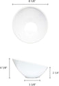 Cascading Bowl Melamine Set of 12- Dishwasher Safe Break-Resistant Serving Bowl Serving Dishes for Salads Rice Pasta Dessert Side Dishes Dinner Parties