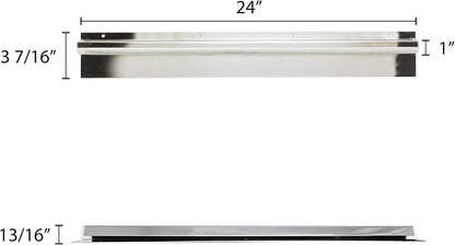 Stainless Steel No Clip Check Holder Ticket Rack- Restaurant Ticket Holder Receipt Holder Order Ticket Holder Ticket RackBill Orders Display Rail for Kitchen Cafes Bar Restaurants