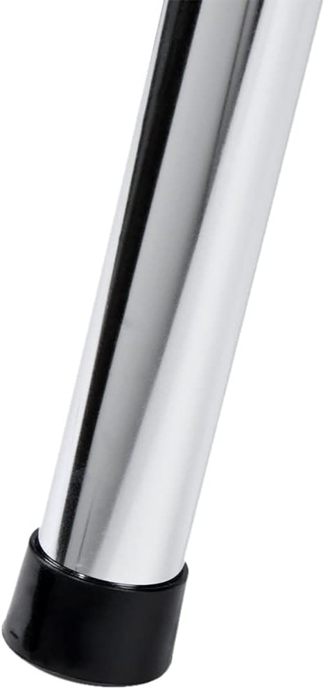 Folding Serving Tray Stand Chrome Plated Iron with Black Nylon Straps - Use at Home Hotels and Restaurants