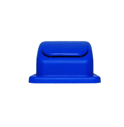 23 Gallon Recycle Trash Can Blue Color- Wastebasket Garbage Bin Lid Recycling Bin Cover Kitchen Bathroom Bedroom Office Trash Can