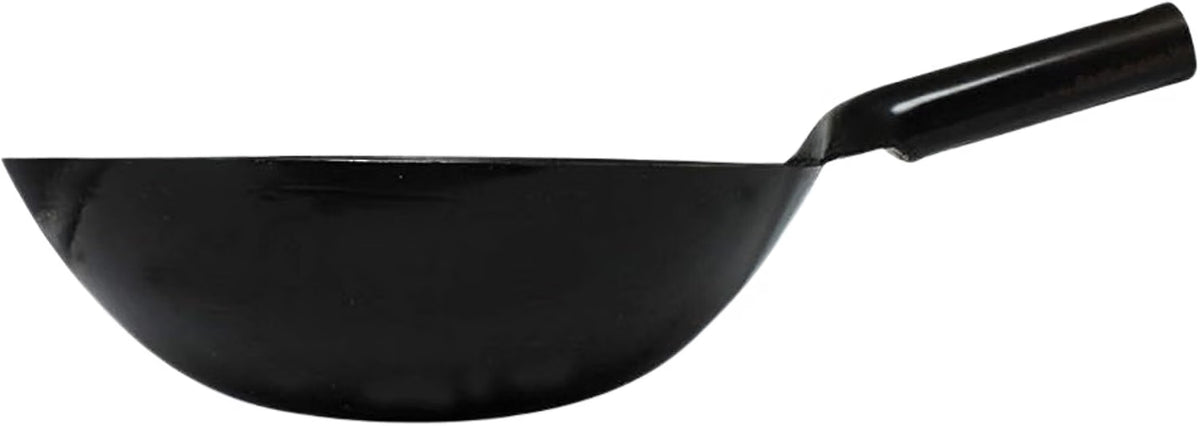 Iron Taiwan Wok - Large Wok Stir Fry Pan for Chinese Japanese and Cantonese Cuisine Stir Fry Pans Traditional Woks Grilling Frying Steaming Made in Taiwan