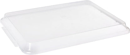 Set of 2 Polypropylene Sheet Pan Covers | Clear, Durable & Stackable Baking Tray Lids for Cookies, Cakes & Pastries | Ideal for Home, Bakeries & Restaurants