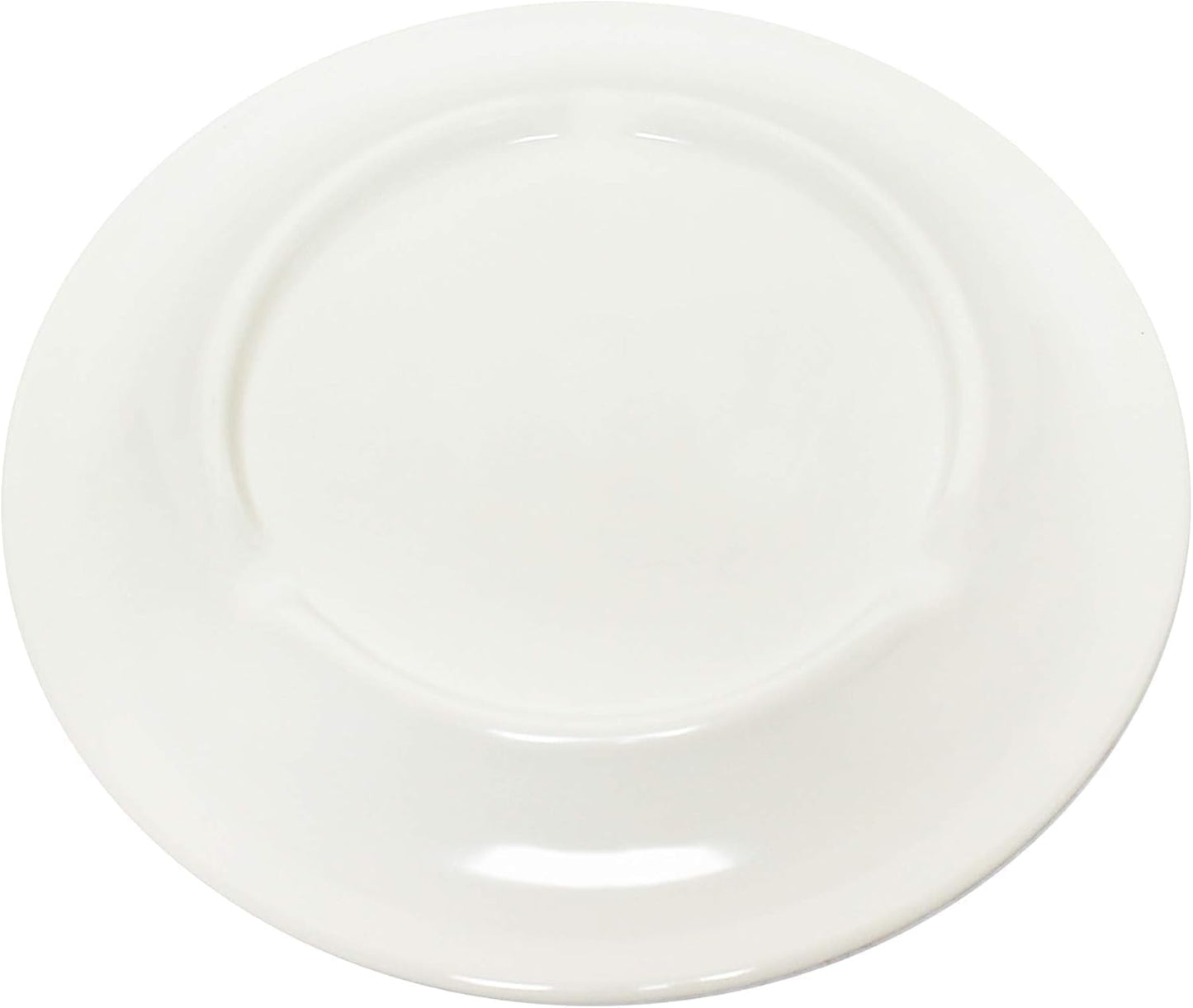 Jazz Round Dinner Plates Wide Rim Melamine Set of 12- Dishwasher Safe Break-Resistant Reusable Plates Kitchen Plates Dinnerware Dishes for Kitchen