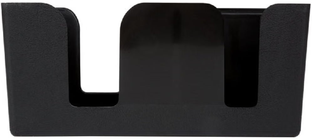 6 Compartment Bar Caddy 9-1/2" x 5-3/4" x 4-1/8" Black Color - Condiment Dispenser Countertop Organizer Condiment Supplies Holder for Home Work Restaurant