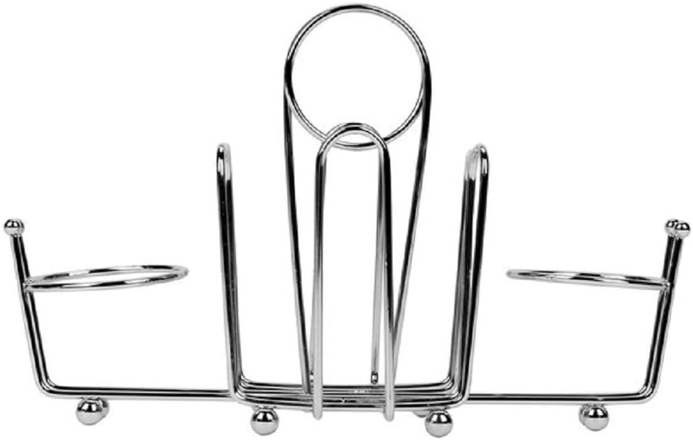Sugar Packet Holder Chrome Plated Set of 2- Metal Sweetener Container Coffee Accessories Sugar Caddy Holder for Restaurant Home Sugar Tea Bag Basket