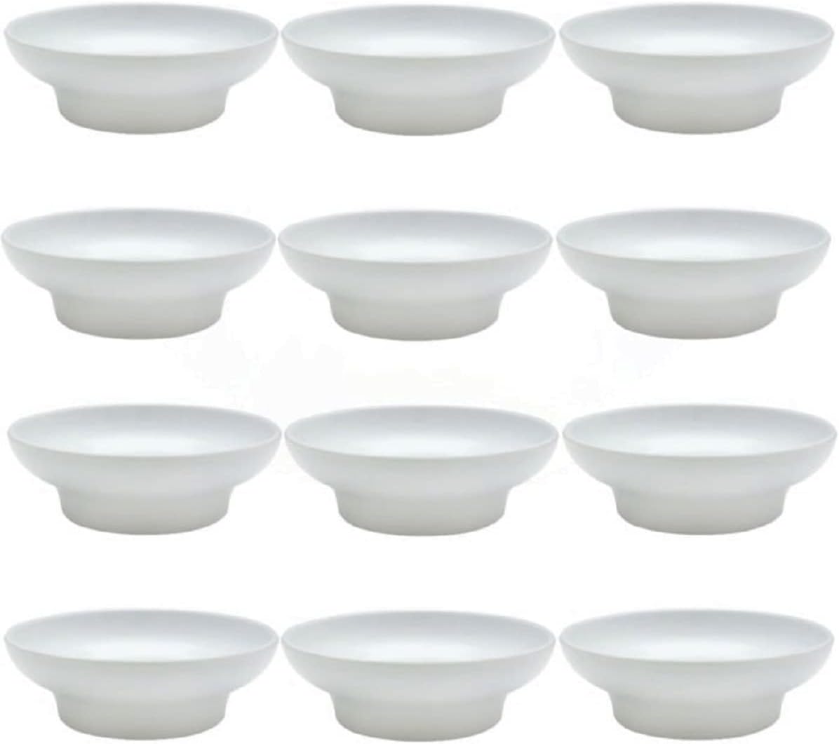 Set of 12 Salsa Dish Melamine - Perfect for Salsa Guacamole Cheese Condiments Dipping Sauces Mexican Fiesta Serving Side Dish For Chip Dip Guac Pinch Condiments