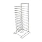 15 Tier Pizza Pan Rack Chrome Plated - Pizza Pan Rack Holder Safe Sturdy 15- Slot Pizza Pan Rack for Pizza Pan Pizza Trays Pizza Screens for Home Kitchen Restaurant Catering