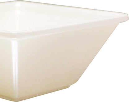 Square Bowl Passion Melamine - Dishwasher Safe Break-Resistant Serving Bowl Soup Bowl for Salads Rice Pasta Dessert Side Dishes Home Restaurants