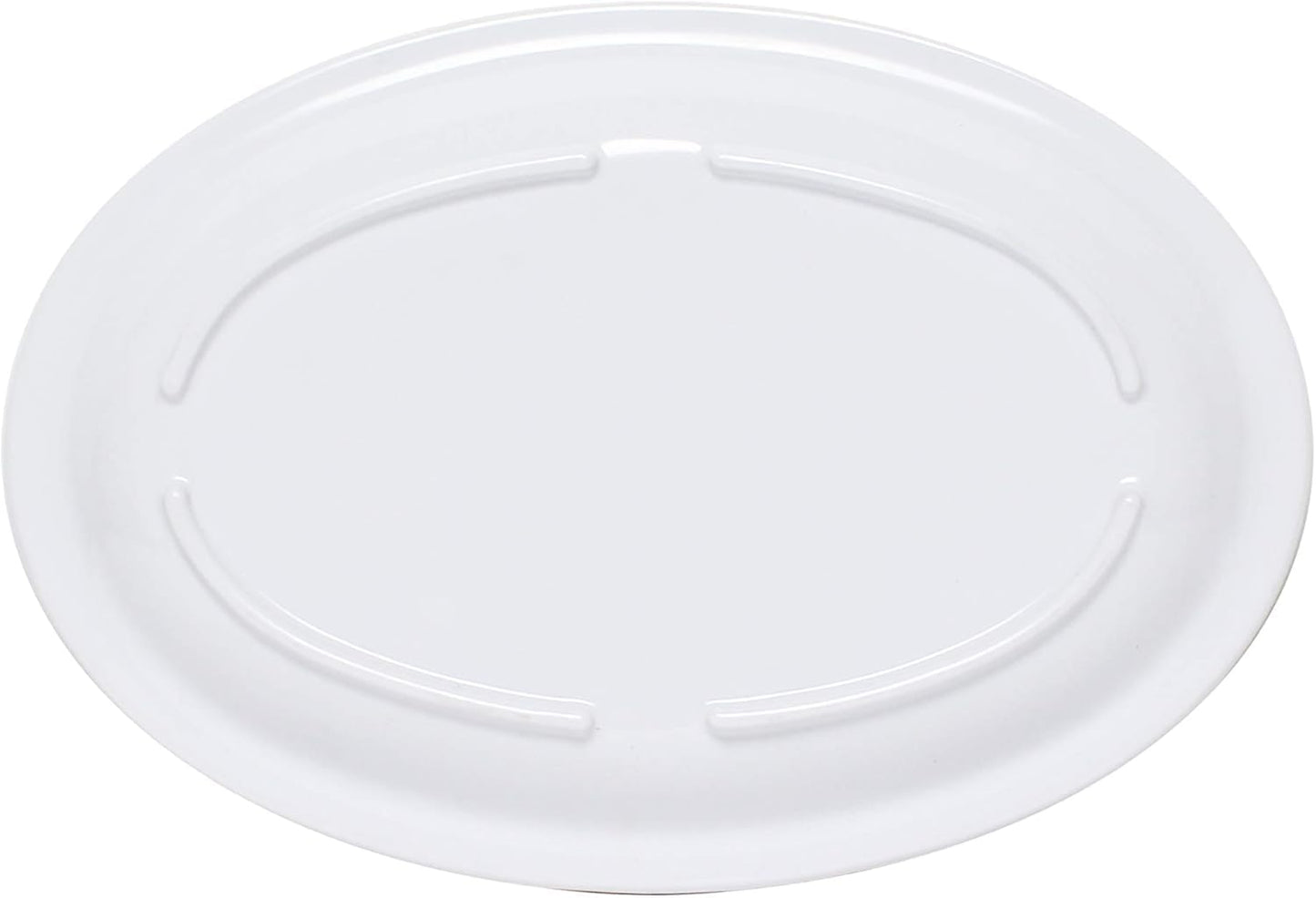 Narrow Rim Platter Melamine Set of 12 - Dishwasher Safe Break-Resistant Reusable Serving Platter Kitchen Dinnerware Appetizer Plates Serving Trays