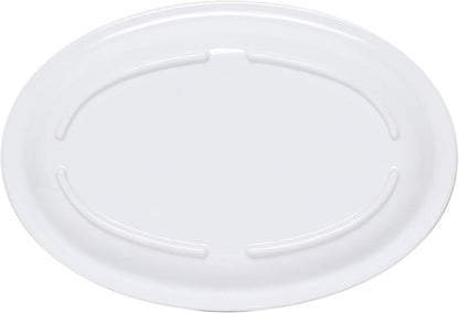 Narrow Rim Platter Melamine Set of 12 - Dishwasher Safe Break-Resistant Reusable Serving Platter Kitchen Dinnerware Appetizer Plates Serving Trays