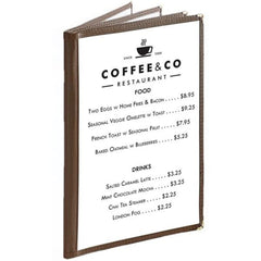 Four Page Book menu Cover 8x14
