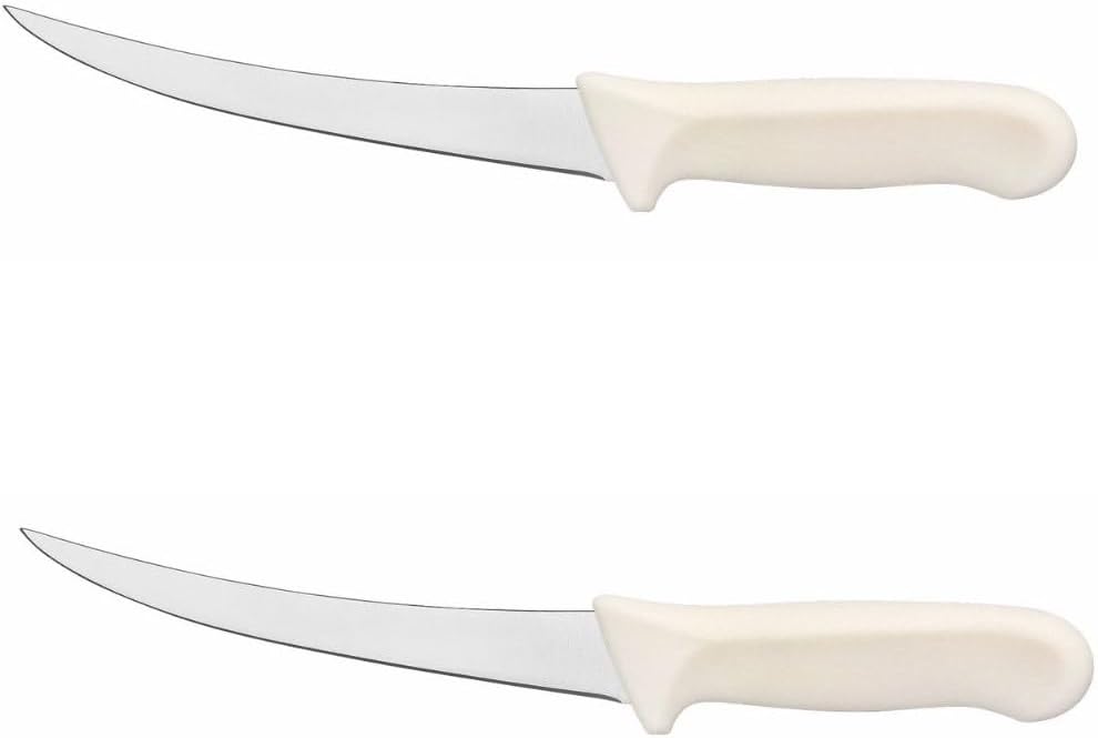 Razor Sharp Multipurpose Kitchen Chef Knives for Meat Vegetable Poultry Cutting with Multicolor Polypropylene Handles