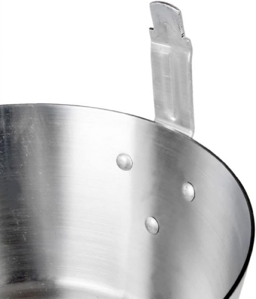 Aluminum Fryer Saucepan with Front Stem Catcher- Deep Frying Pot Deep Fryer for Fast Cooking and Easy Cleaning for Soup Pot French Fries Stews Mirror-Finished