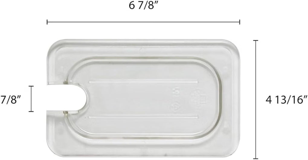 Solid Polycarbonate Food Pan Lid - Food Storage Container Cover Restaurant Commercial Hotel Pans Cover for Food Prep Fruits Vegetables Beans Corns
