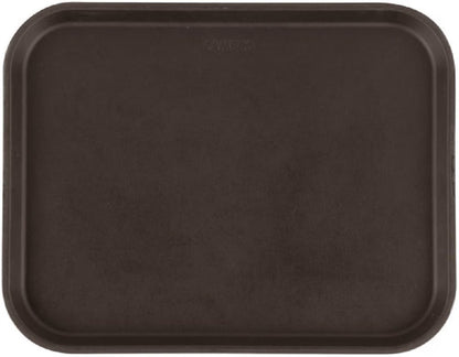 14" x 18"  Rectangular 2 Service Tray Fiberglass Non Slip Surface Service Trays Restaurant Tray Plastic Food Meals Server Tray for Home Kitchen Restaurant Cafeteria Bar Hotel