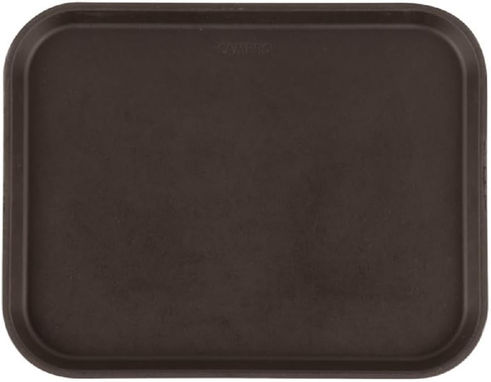 14" x 18" Rectangular Service Tray Fiberglass Non Slip Surface Service Trays Restaurant Tray Plastic Food Meals Server Tray for Home Kitchen Restaurant Cafeteria Bar Hotel