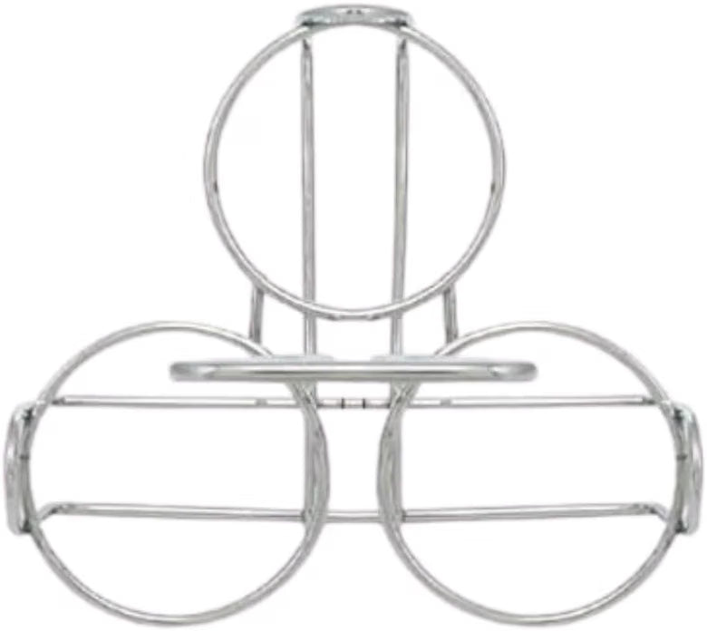 Condiment Jar Holder Iron Plated Hole Size: 3-3/8" Diameter - Condiment Rack Holder Table Caddy Tabletop Seasoning Spice Organizer for Home and Restaurant