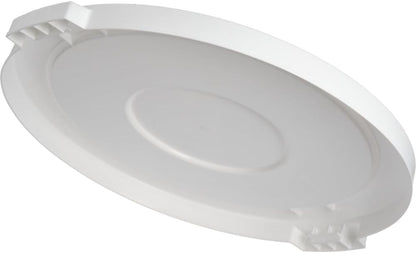 Round Trash Can Lid only Height White Color- Wastebasket Garbage Bin Lid Recycling Bin Cover Kitchen Bathroom Bedroom Office Trash Can