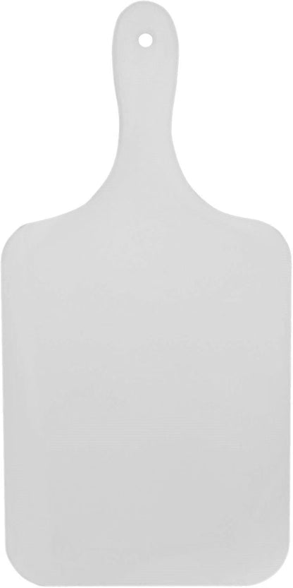 13-7/8" x 6-7/8" x 3/8" Utility Paddle Cutting Board White Plastic- Non-Skid Thick Plastic Chopping Board Cutting Boards for Meat Vegetables Dishwasher Safe Home Kitchen Restaurants