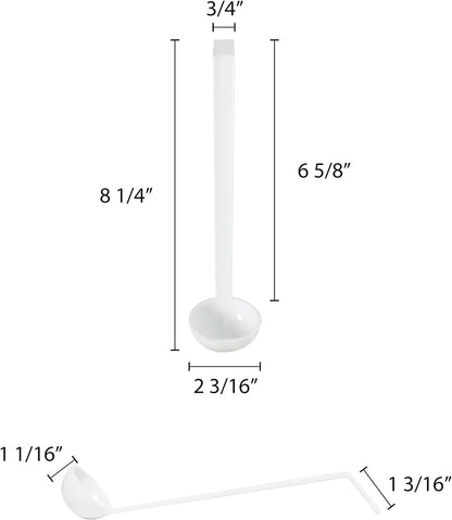 Kitchen Ladle Polycarbonate - Sauce Ladle Serving Ladle for Stirring Portioning Serving Soups Chili Stew in Restaurants Home Best Serving Kitchen Accessories