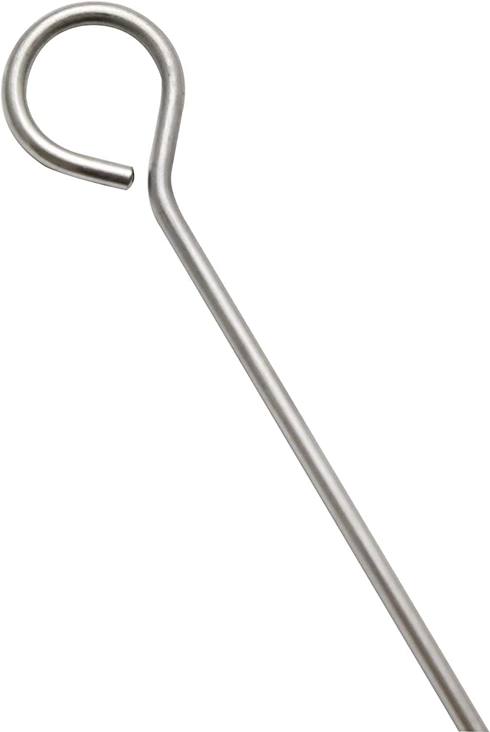 Stainless Steel Skewers Set of 12 - Wide Reusable Stainless Steel Barbecue Skewers BBQ Skewers Kebab Sticks Skewers for Grilling Meat Shrimp Chicken Vegetable Outdoor Cooking