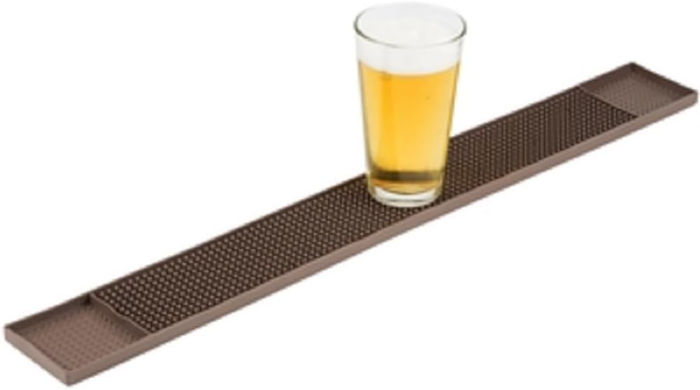 27" x 3-1/4" Long Rubber Bar Service No-Slip Mat- Bar Service Mat Service Mat Drying Bar Spill Mat for Counter Top Cafe Bar Kitchen Hotel Cocktail Perfect for Bars & Restaurants