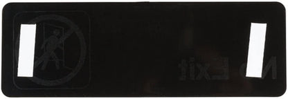 9" x 3" No Exit Sign with Easy Peel Self-Adhesive White on Black Color Set of 2- Door Sign Waterproof Self Adhesive Store Signs Indoor/Outdoor Warning Marker Home Business Use