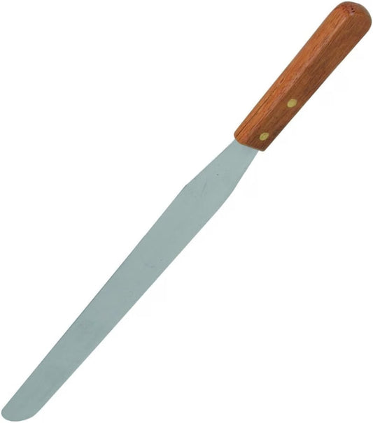 Flexible Icing Spatula Stainless Steel with Wood Handle- Butter Cake Cream Spatulas Icing Frosting Spreader Cake Decorating Spatulas for Professional Home Baking