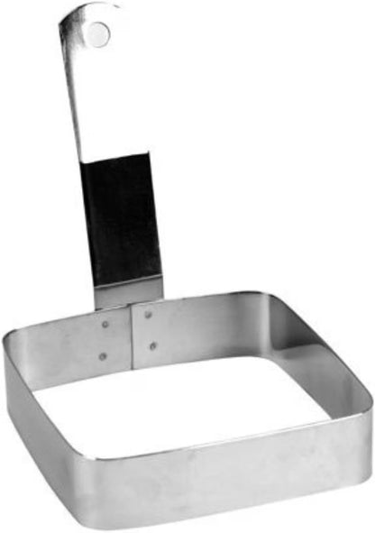 4”x 4” Stainless Steel Square Egg Ring- Ring Mold Shaper Egg Cooking Rings Pancake Mold Frying Eggs and Omelet Egg English Muffins Pancake Cooking Griddle