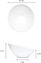 Cascading Bowl Melamine Set of 12- Dishwasher Safe Break-Resistant Serving Bowl Serving Dishes for Salads Rice Pasta Dessert Side Dishes Dinner Parties