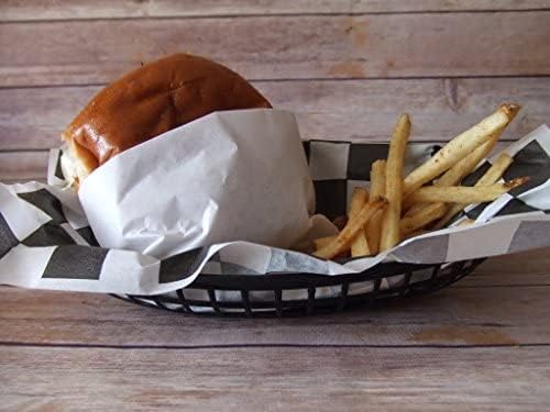 9-3/8" Oval Fast Food Basket Plastic - Fry Fast Food Reusable Foodservice Restaurant Diner Tray Plates Restaurant Deli Serving Chicken Burgers Sandwiches & Fries