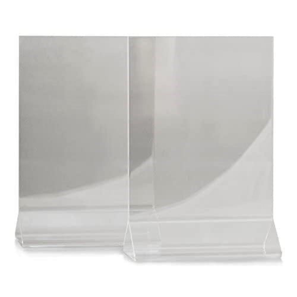 Acrylic Menu Sign Photo Table Holders Clear - Upright Table Desk Displays Double Sided Table Menu Stands Picture Frames for Wedding Table Numbers Restaurant Signs